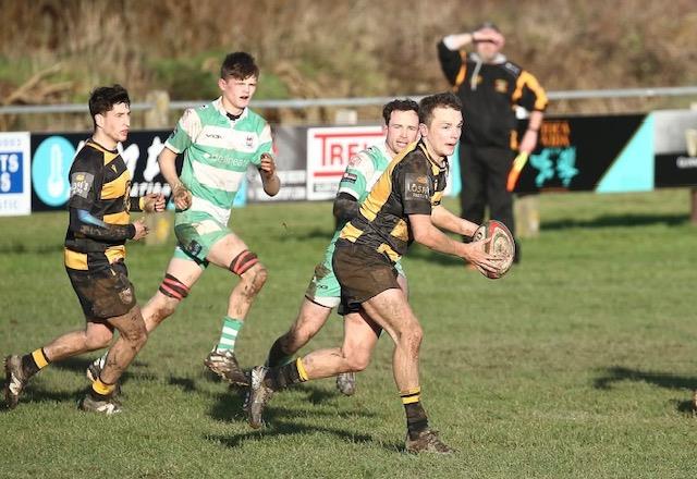 St Davids try scorer Ben Joyce